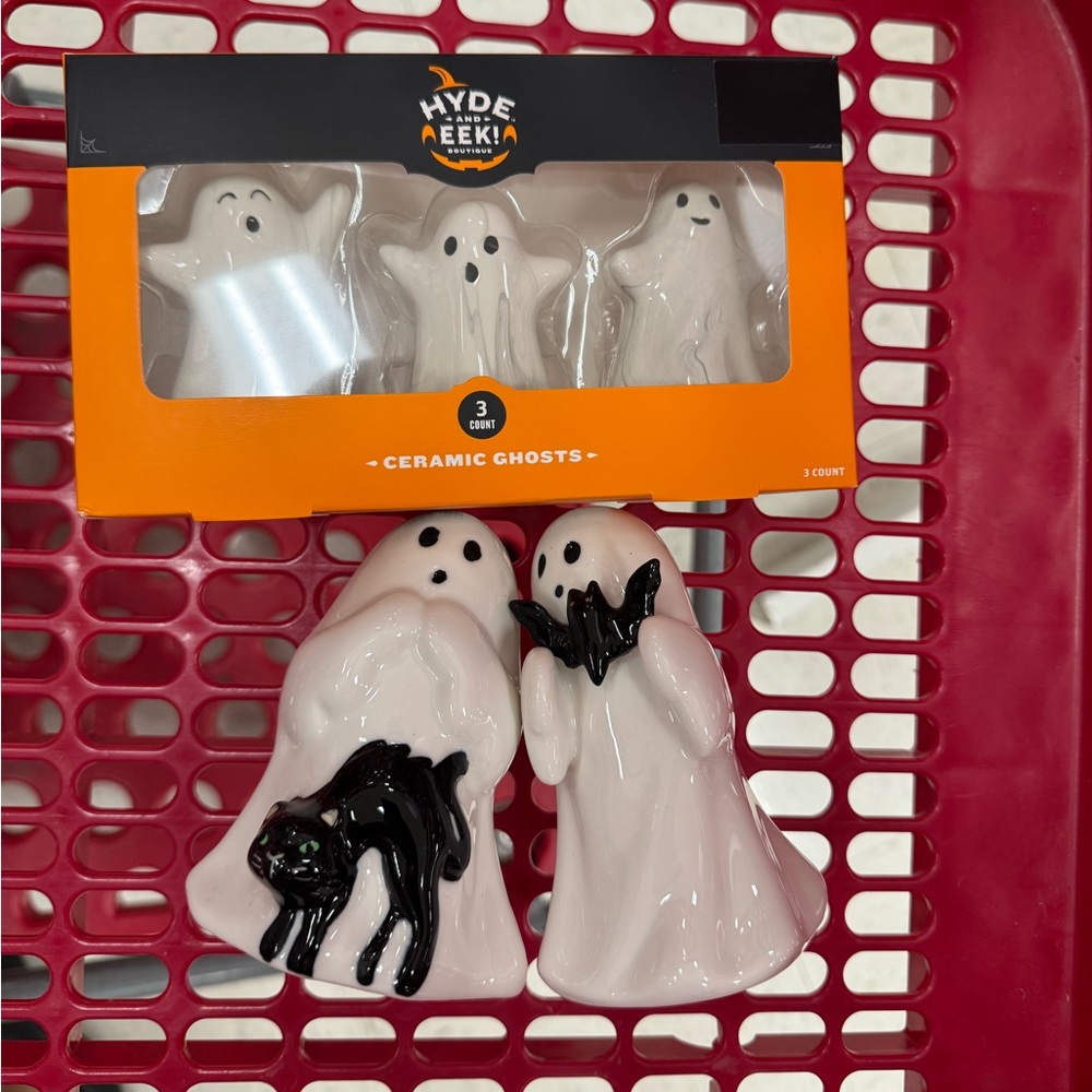 Target Hyde & EEK Bundle Ghost Bat, Ghost Cat, & set of 3 Ceramic Figurines 2025